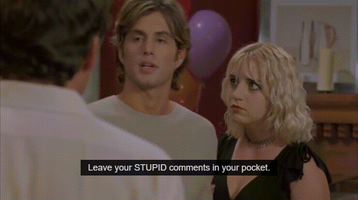 leave stupid comments gif